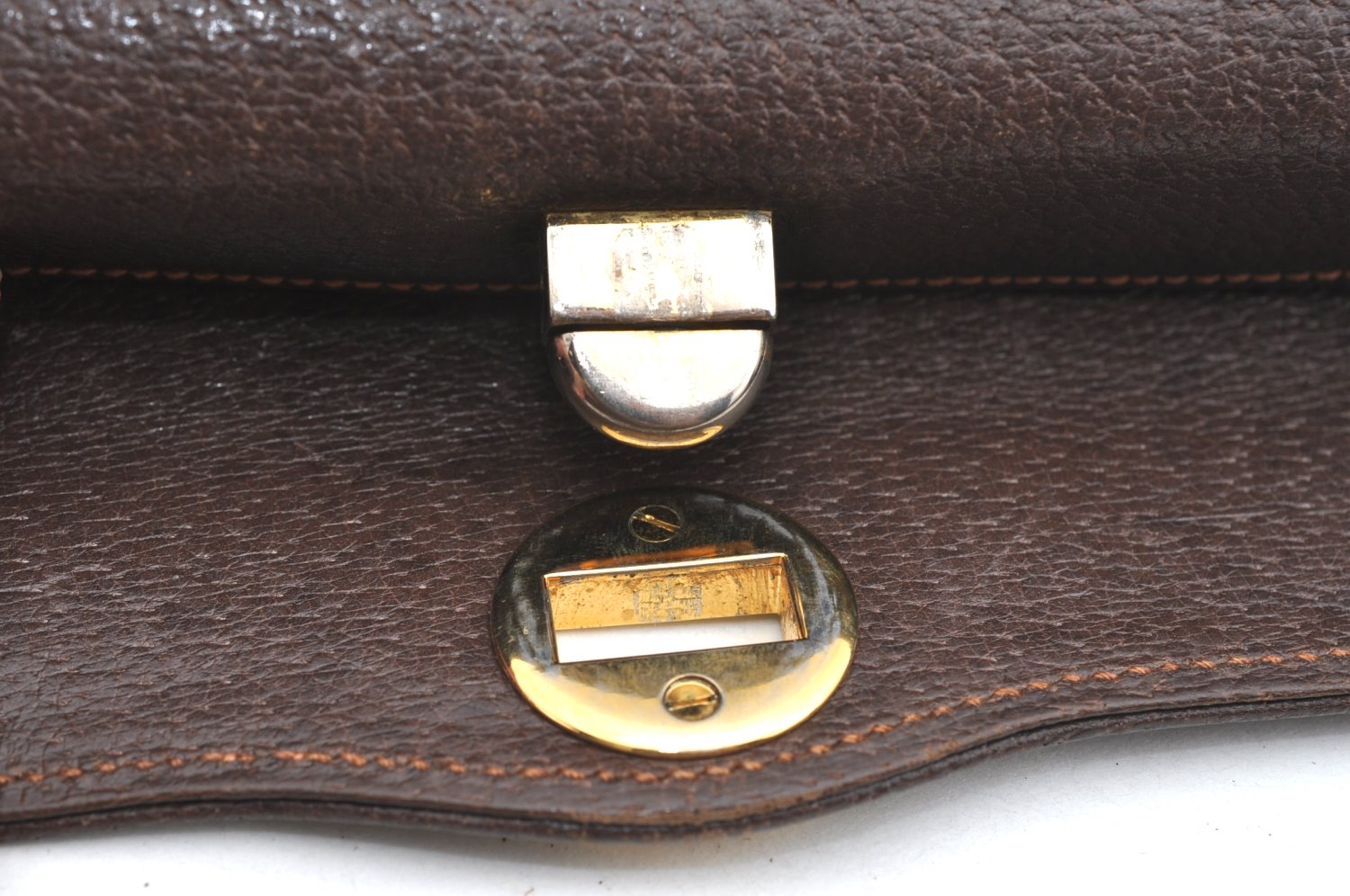 Authentic GUCCI Shoulder Hand Bag Purse Leather Brown K5277