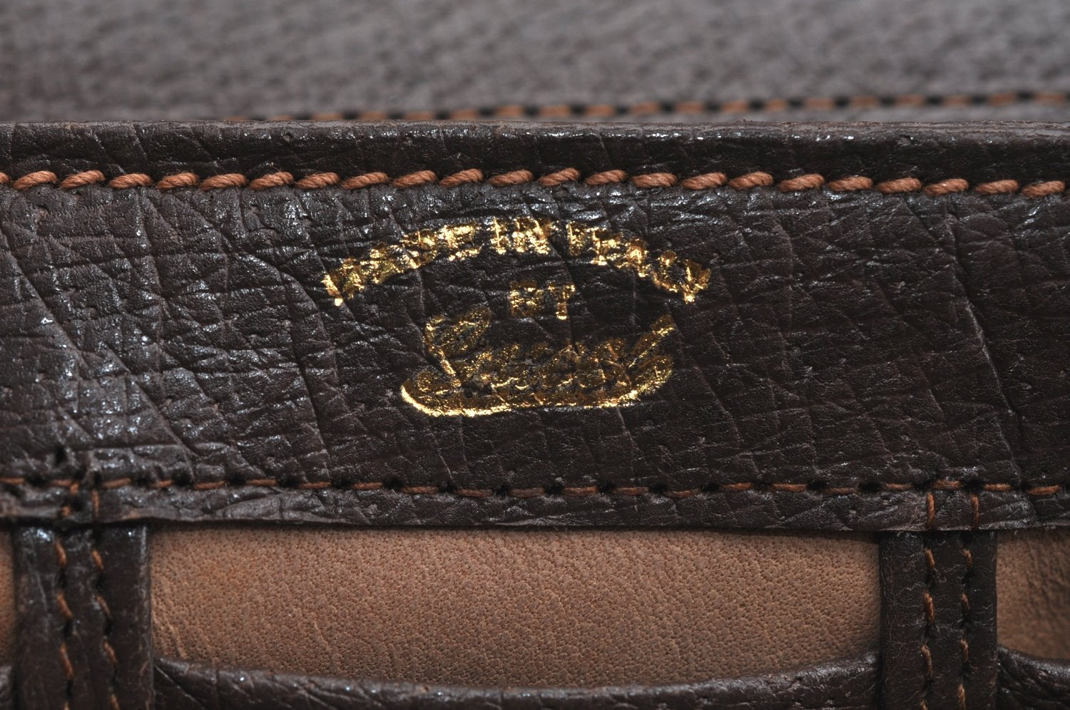 Authentic GUCCI Shoulder Hand Bag Purse Leather Brown K5277