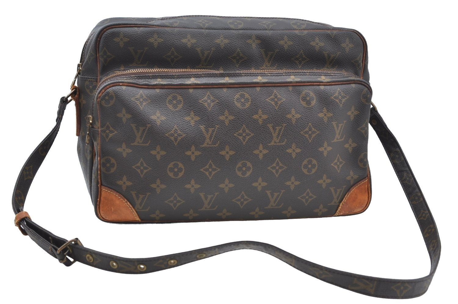 Authentic Louis Vuitton Monogram Nile 34 Shoulder Cross Body Bag M45242 LV K5283