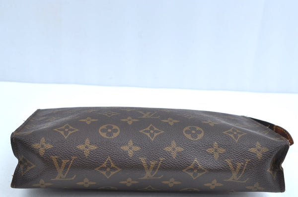 Auth Louis Vuitton Monogram Poche Toilette 26 Cosmetics Pouch Old Model LV K5292