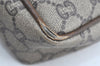 Authentic GUCCI Shoulder Cross Body Bag GG Plus PVC Leather Brown Junk K5293