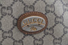 Authentic GUCCI Shoulder Cross Body Bag GG Plus PVC Leather Brown Junk K5293