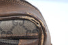 Authentic GUCCI Shoulder Cross Body Bag GG Plus PVC Leather Brown Junk K5293