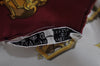 Authentic HERMES Carre 90 Scarf "Les Cles" Silk Bordeaux Red K5297