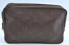 Auth Louis Vuitton Monogram Trousse Toilette 23 Clutch Hand Bag Old Model K5299