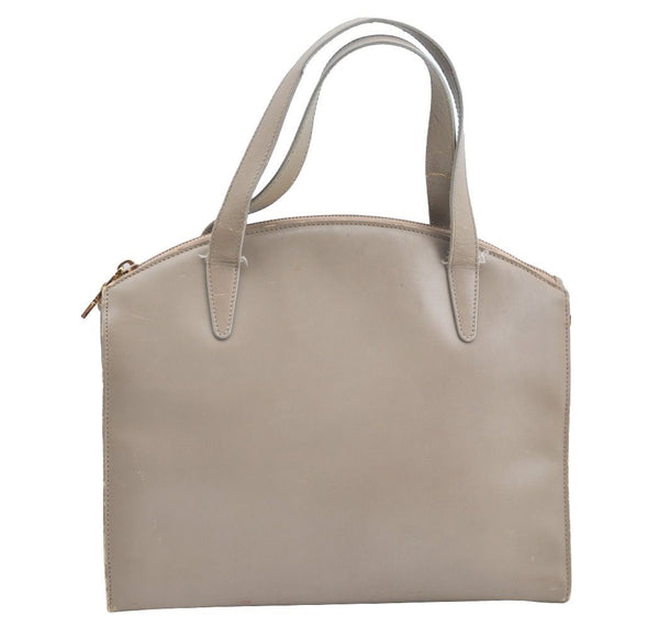 Authentic GUCCI Hand Bag Purse Leather Beige K5302