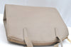 Authentic GUCCI Hand Bag Purse Leather Beige K5302