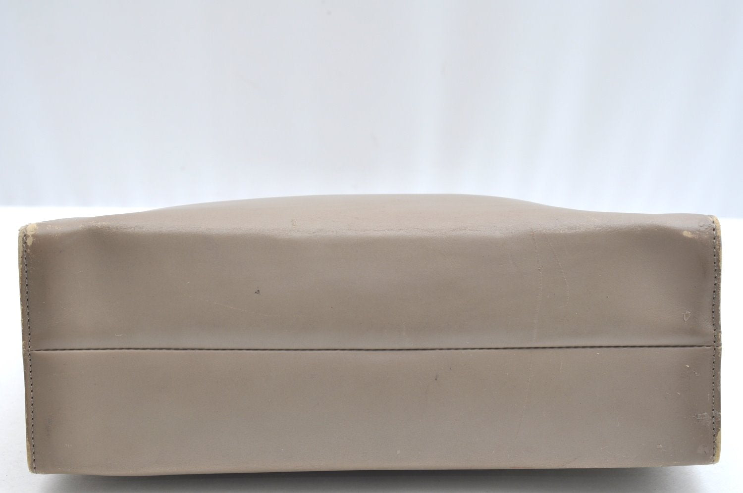 Authentic GUCCI Hand Bag Purse Leather Beige K5302