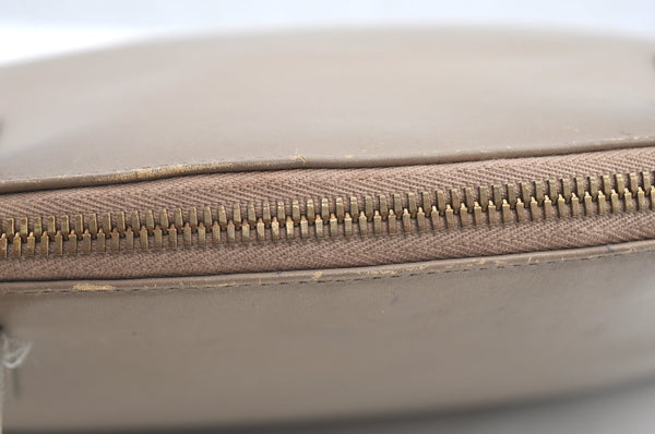 Authentic GUCCI Hand Bag Purse Leather Beige K5302