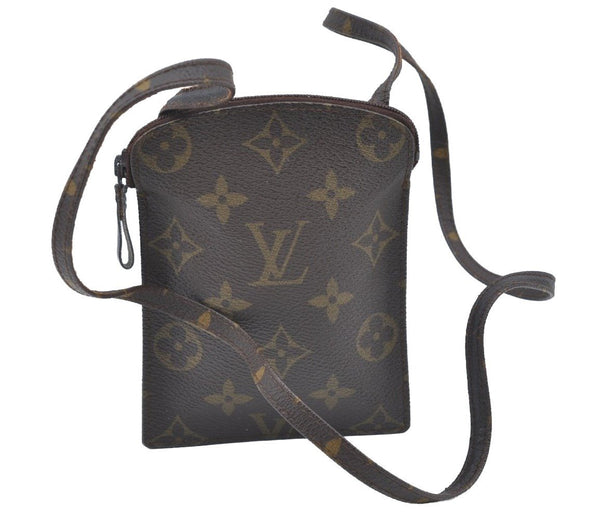 Auth Louis Vuitton Monogram Pochette Secret Shoulder Bag Pouch Old Model K5304
