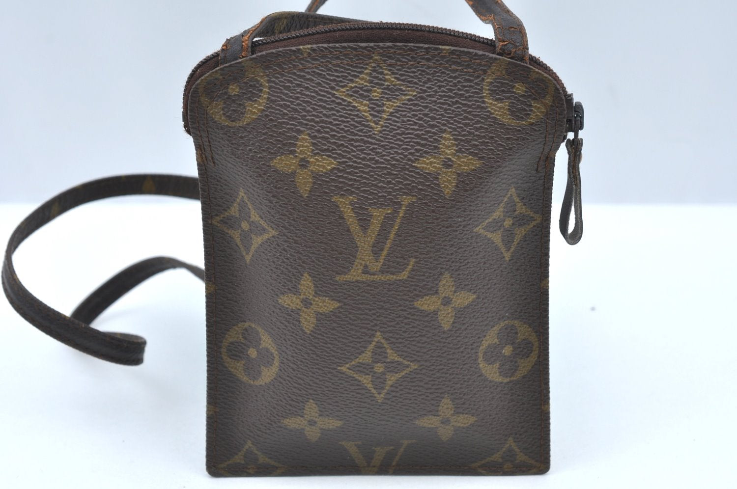 Auth Louis Vuitton Monogram Pochette Secret Shoulder Bag Pouch Old Model K5304