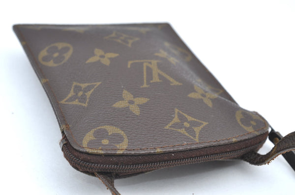 Auth Louis Vuitton Monogram Pochette Secret Shoulder Bag Pouch Old Model K5304