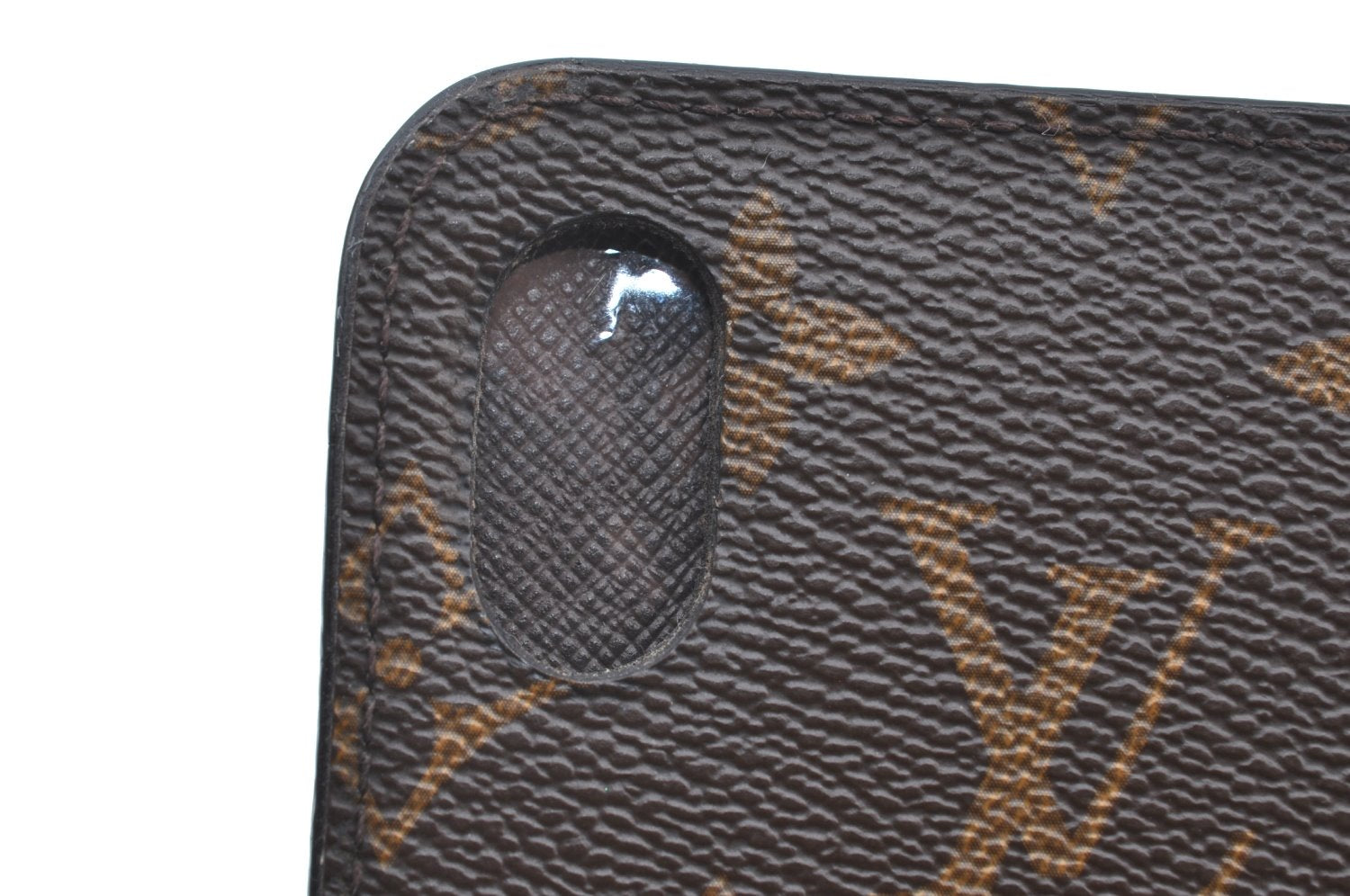 Authentic Louis Vuitton Monogram Folio Iphone X Xs Case M63443 LV K5305