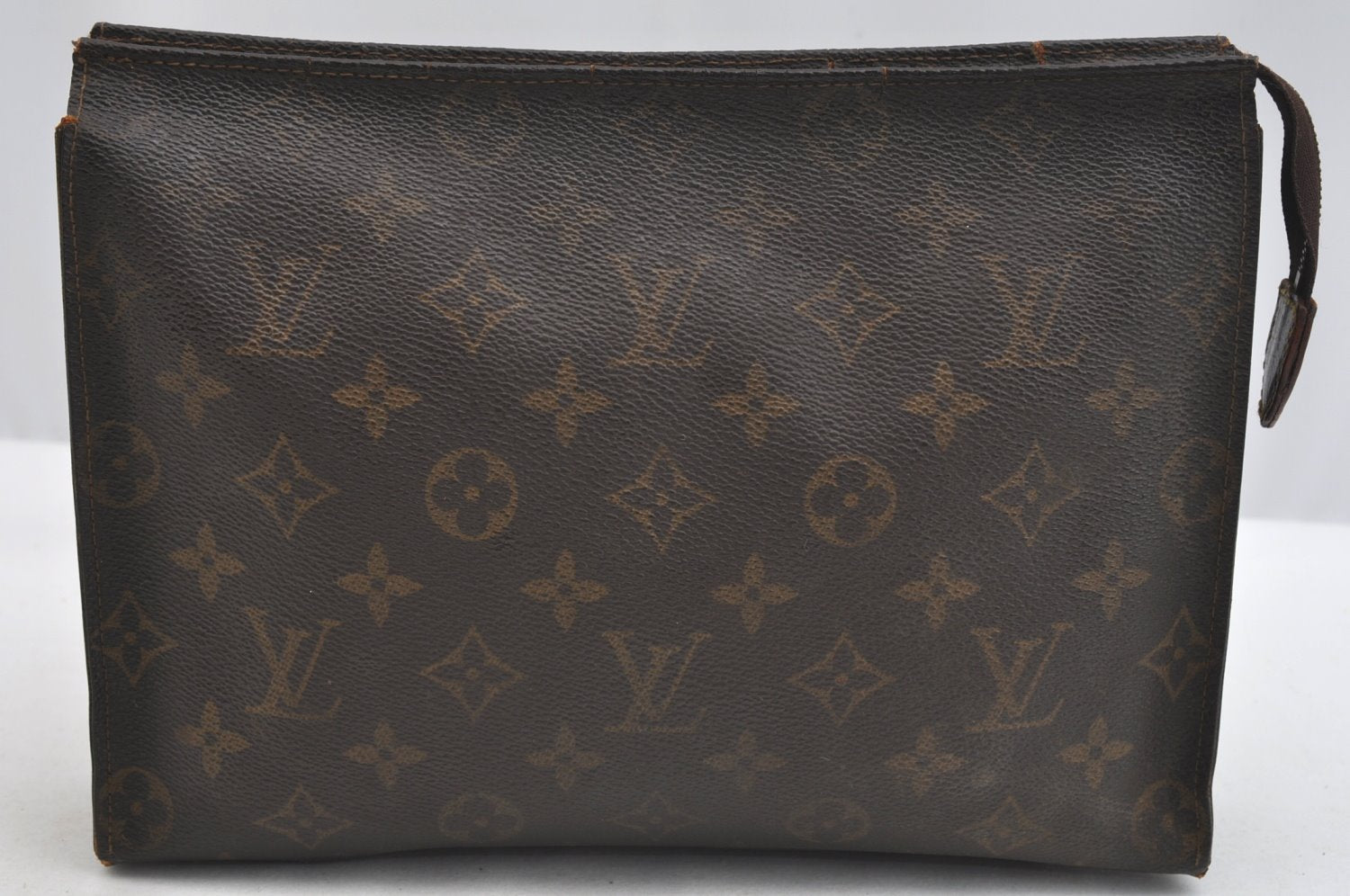 Auth Louis Vuitton Monogram Poche Toilette 26 Cosmetics Pouch Old Model K5308