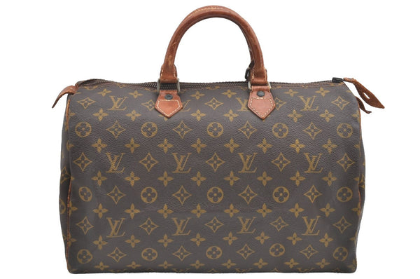 Authentic Louis Vuitton Monogram Speedy 35 Hand Boston Bag Old Model LV K5311