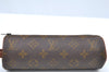 Authentic Louis Vuitton Monogram Trousse Ronde Pen Case Pouch Old Model LV K5312
