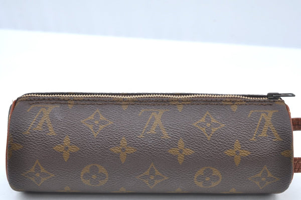 Authentic Louis Vuitton Monogram Trousse Ronde Pen Case Pouch Old Model LV K5312