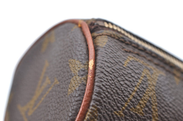 Authentic Louis Vuitton Monogram Trousse Ronde Pen Case Pouch Old Model LV K5312