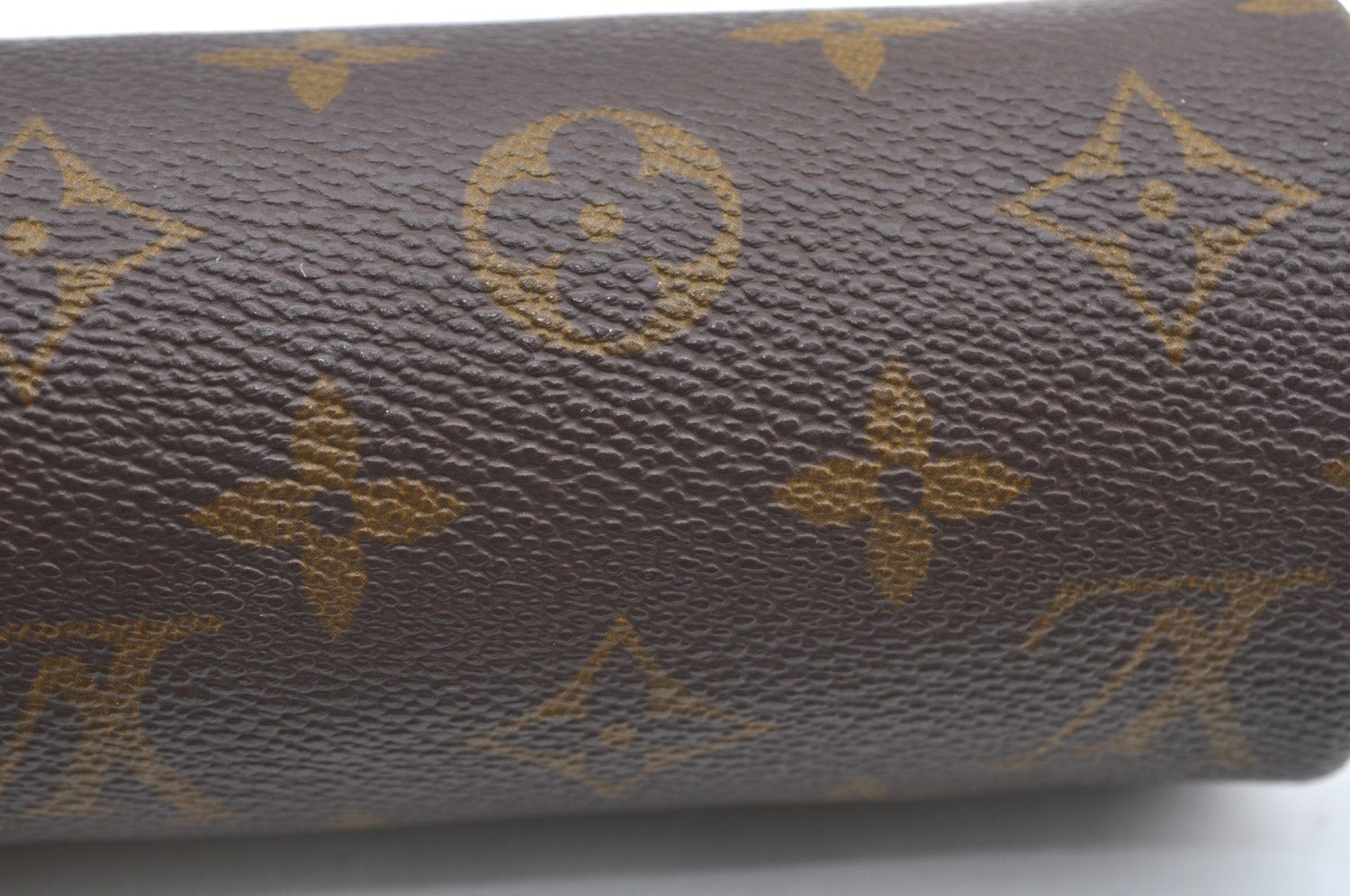Authentic Louis Vuitton Monogram Trousse Ronde Pen Case Pouch Old Model LV K5312