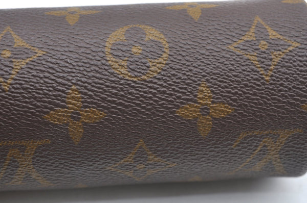 Authentic Louis Vuitton Monogram Trousse Ronde Pen Case Pouch Old Model LV K5312