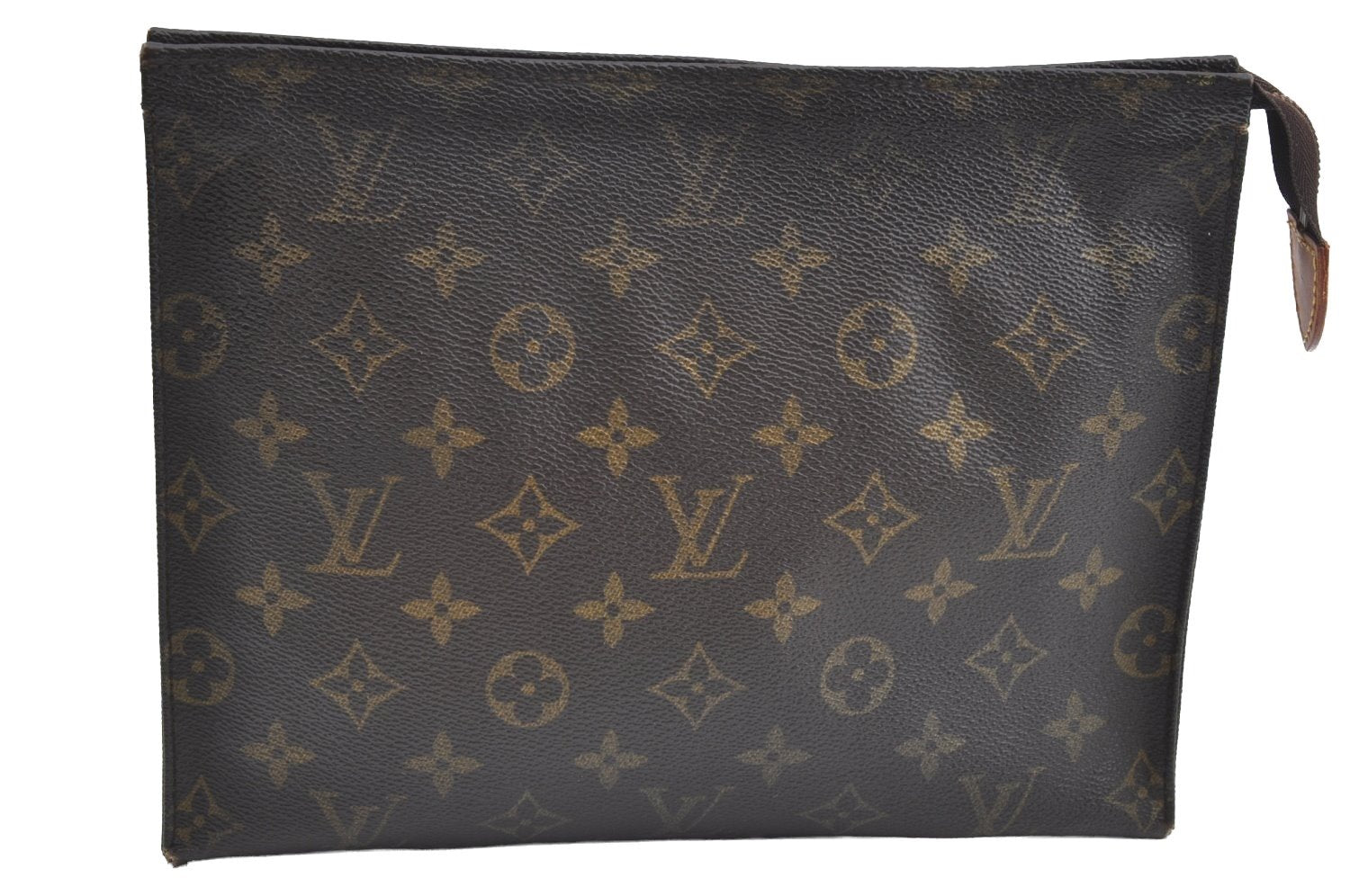 Authentic Louis Vuitton Monogram Poche Toilette 26 M47542 Cosmetics Pouch K5313