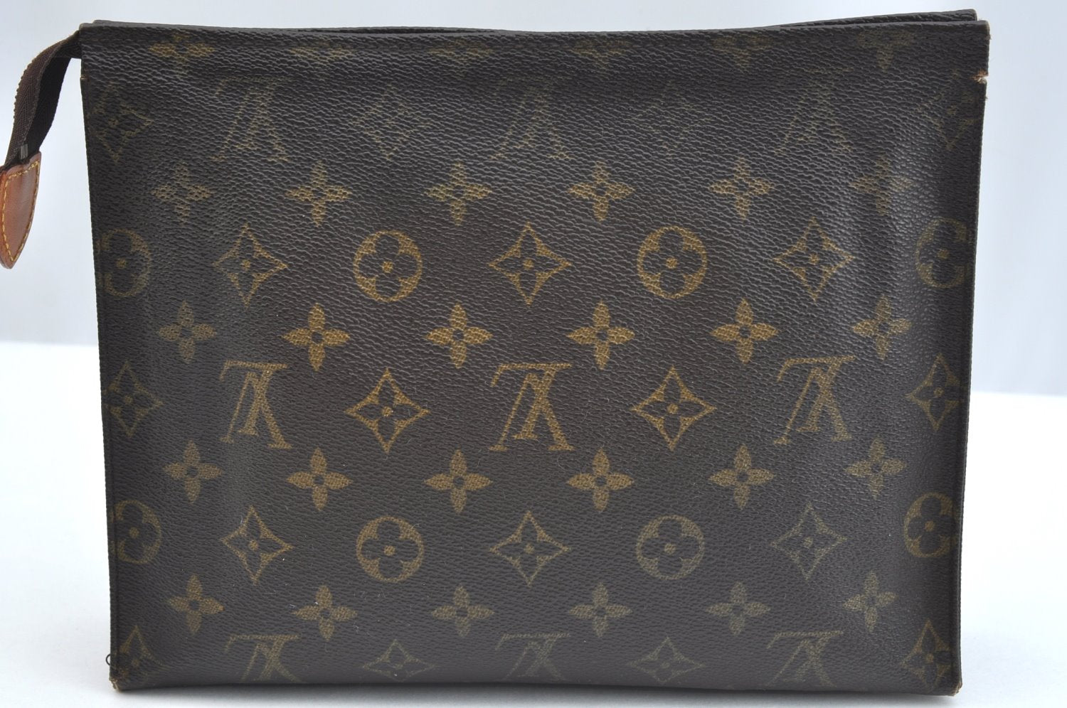 Authentic Louis Vuitton Monogram Poche Toilette 26 M47542 Cosmetics Pouch K5313