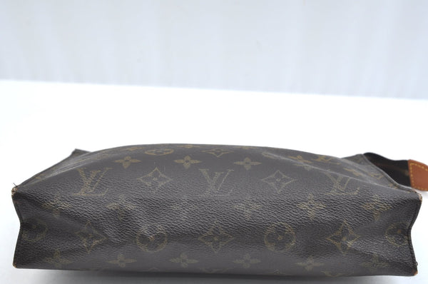 Authentic Louis Vuitton Monogram Poche Toilette 26 M47542 Cosmetics Pouch K5313