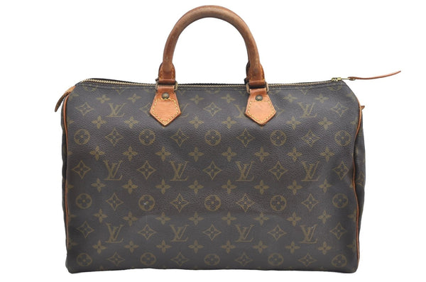 Authentic Louis Vuitton Monogram Speedy 35 Hand Boston Bag Old Model LV K5314