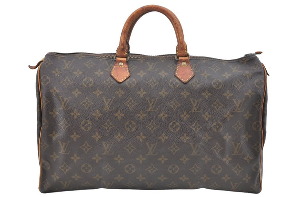 Authentic Louis Vuitton Monogram Speedy 40 Hand Boston Bag Old Model LV K5321