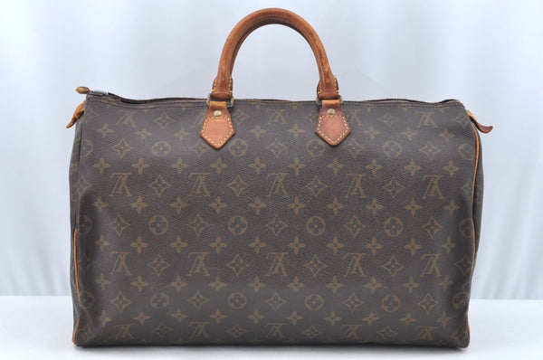 Authentic Louis Vuitton Monogram Speedy 40 Hand Boston Bag Old Model LV K5321