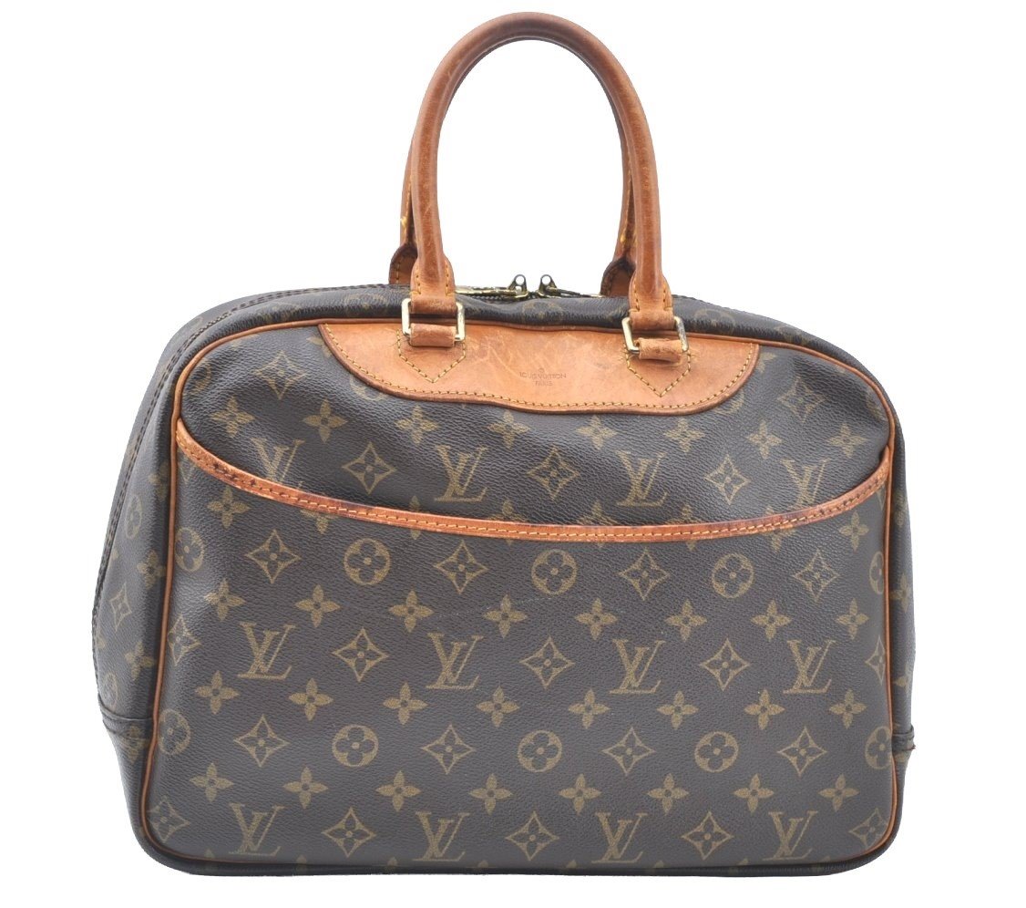 Authentic Louis Vuitton Monogram Deauville Hand Bag M47270 LV K5322