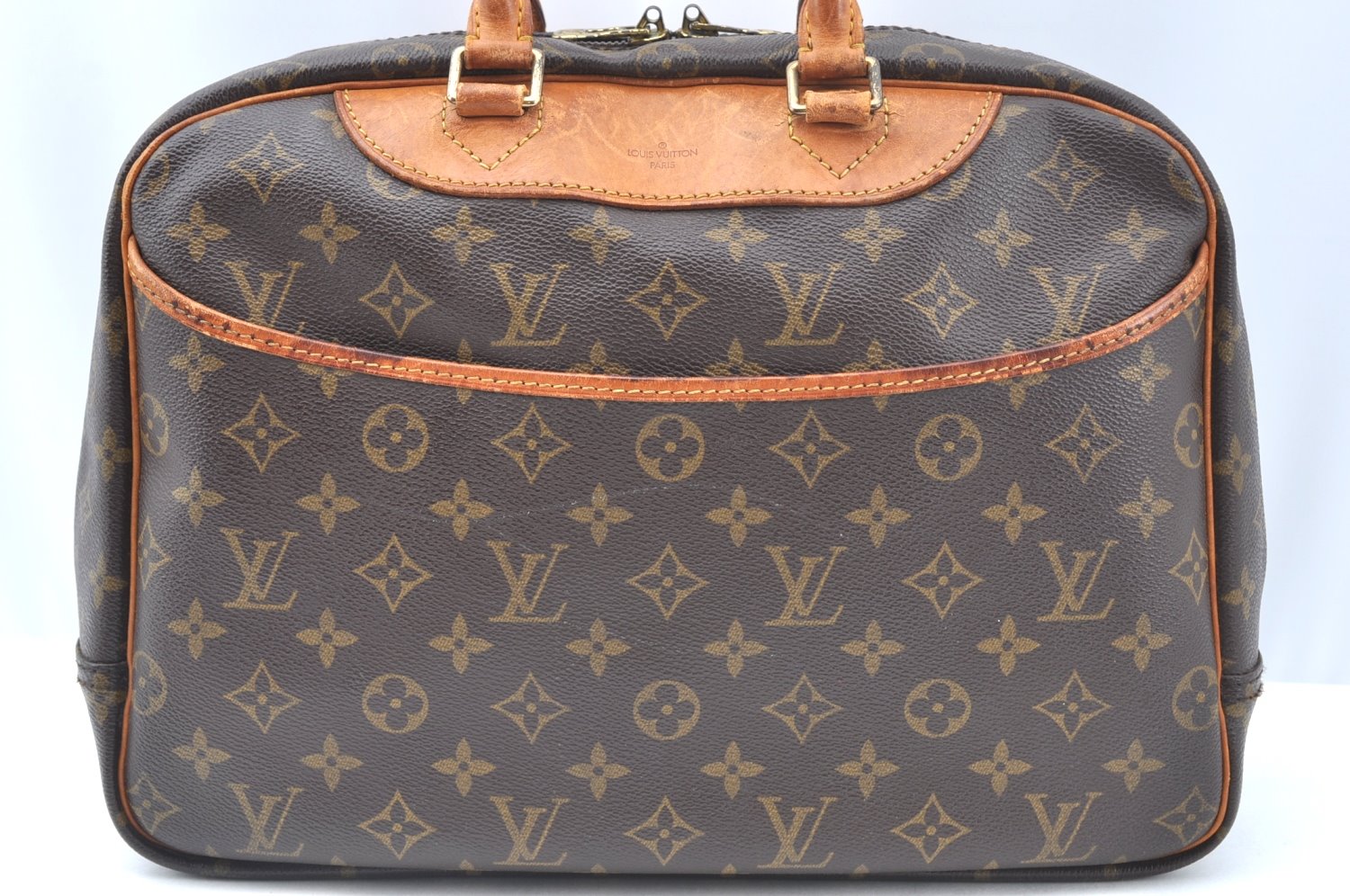 Authentic Louis Vuitton Monogram Deauville Hand Bag M47270 LV K5322