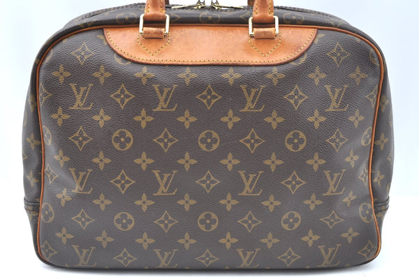 Authentic Louis Vuitton Monogram Deauville Hand Bag M47270 LV K5322