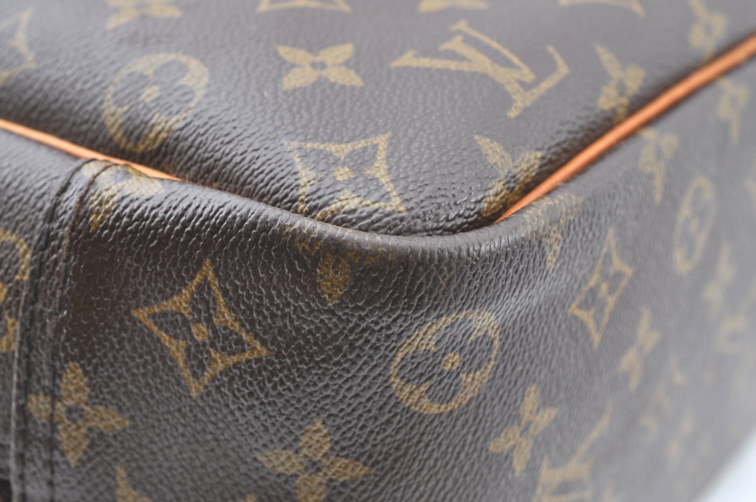 Authentic Louis Vuitton Monogram Deauville Hand Bag M47270 LV K5322