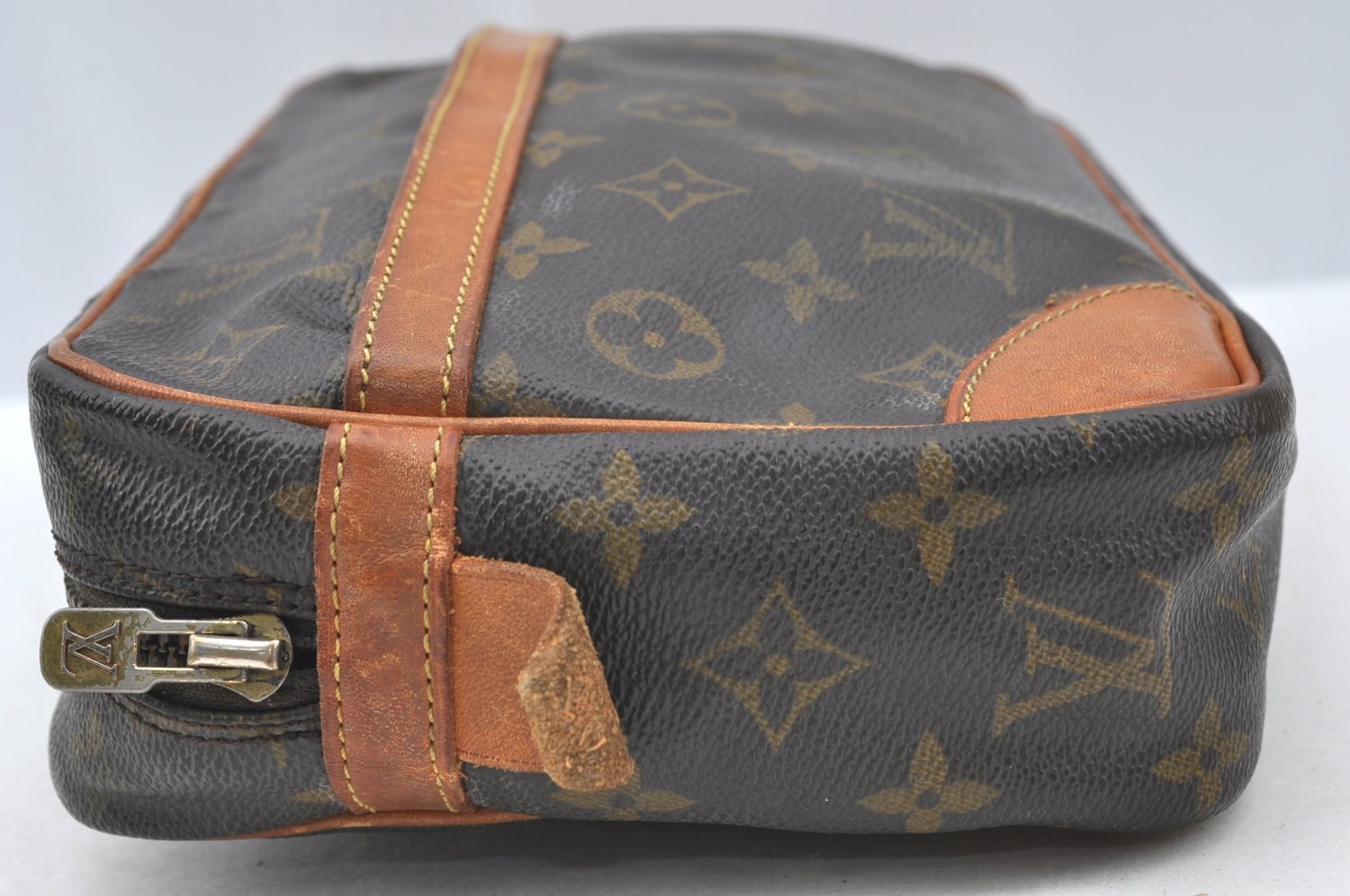 Authentic Louis Vuitton Monogram Compiegne 28 Clutch Hand Bag M51845 LV K5323