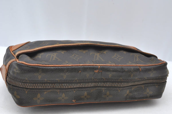 Authentic Louis Vuitton Monogram Compiegne 28 Clutch Hand Bag M51845 LV K5323