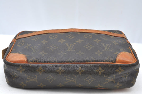 Authentic Louis Vuitton Monogram Compiegne 28 Clutch Hand Bag M51845 LV K5323