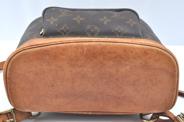 Authentic Louis Vuitton Monogram Montsouris MM Backpack M51136 LV K5327