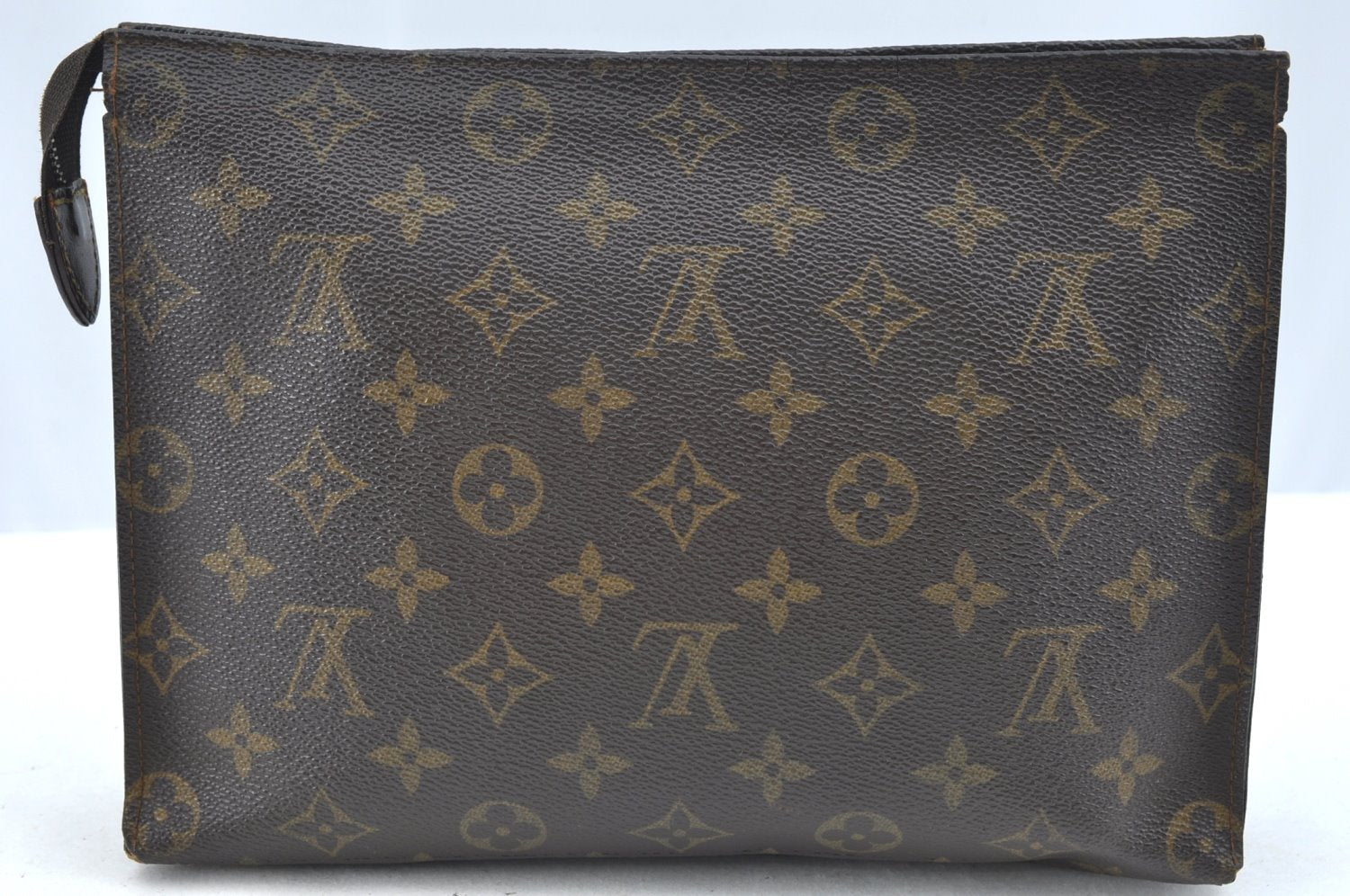 Auth Louis Vuitton Monogram Poche Toilette 26 Cosmetics Pouch Old Model LV K5329