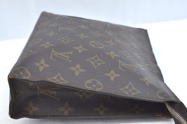 Auth Louis Vuitton Monogram Poche Toilette 26 Cosmetics Pouch Old Model LV K5329
