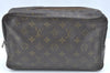 Auth Louis Vuitton Monogram Trousse Toilette 28 Clutch Hand Bag M47522 LV K5330