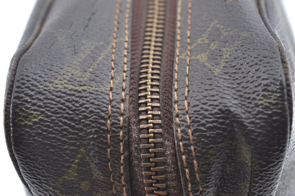 Auth Louis Vuitton Monogram Trousse Toilette 28 Clutch Hand Bag M47522 LV K5330