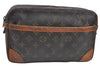 Authentic Louis Vuitton Monogram Compiegne 28 Clutch Hand Bag M51845 LV K5332