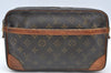 Authentic Louis Vuitton Monogram Compiegne 28 Clutch Hand Bag M51845 LV K5332