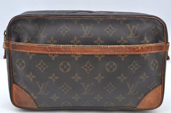 Authentic Louis Vuitton Monogram Compiegne 28 Clutch Hand Bag M51845 LV K5332