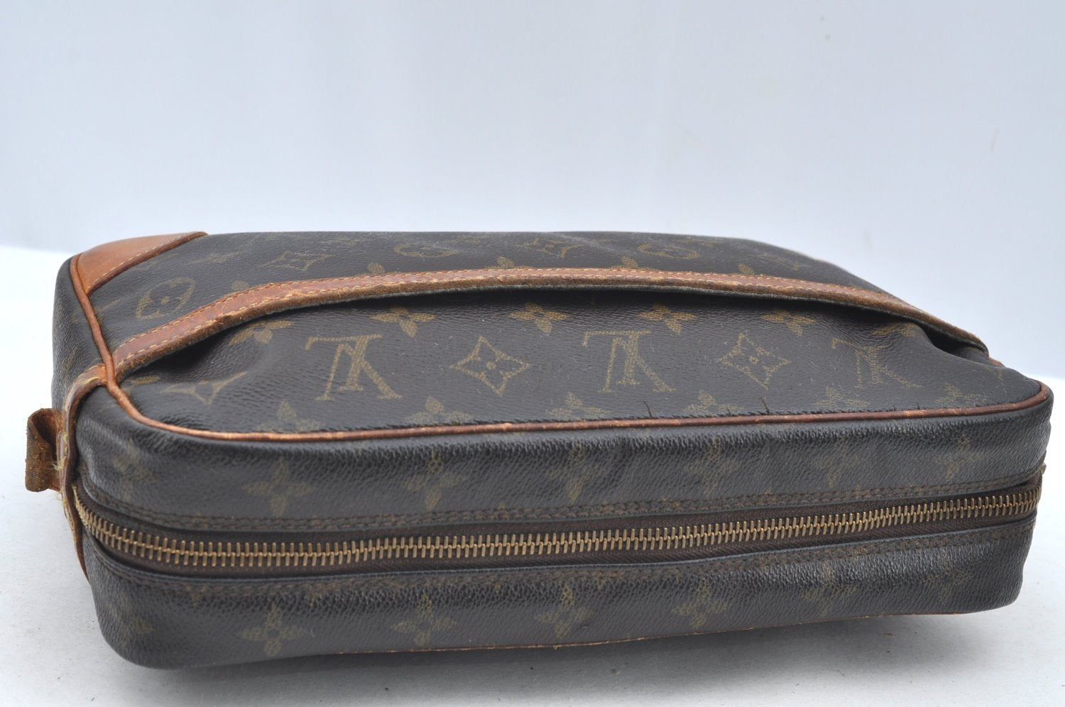 Authentic Louis Vuitton Monogram Compiegne 28 Clutch Hand Bag M51845 LV K5332