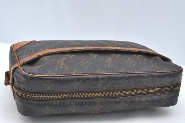 Authentic Louis Vuitton Monogram Compiegne 28 Clutch Hand Bag M51845 LV K5332