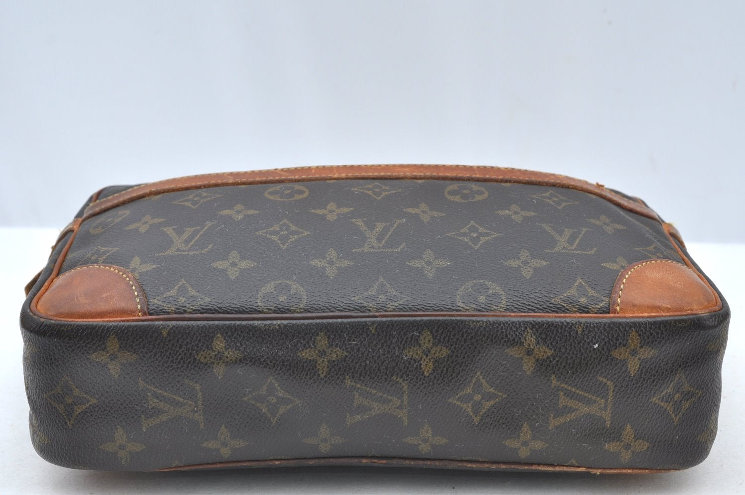 Authentic Louis Vuitton Monogram Compiegne 28 Clutch Hand Bag M51845 LV K5332
