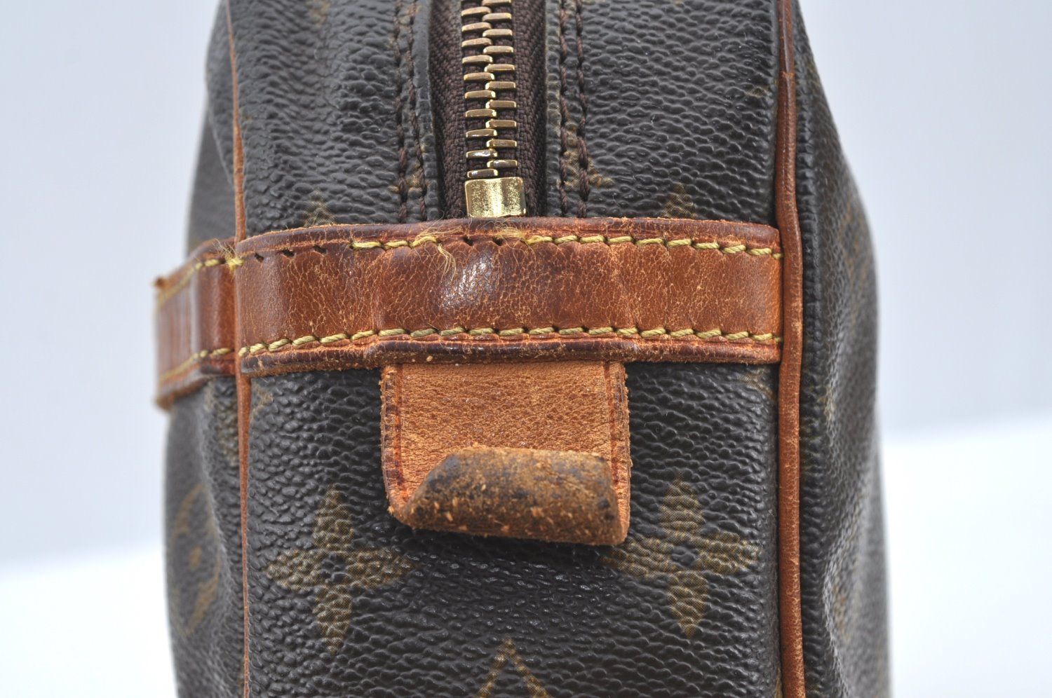 Authentic Louis Vuitton Monogram Compiegne 28 Clutch Hand Bag M51845 LV K5332