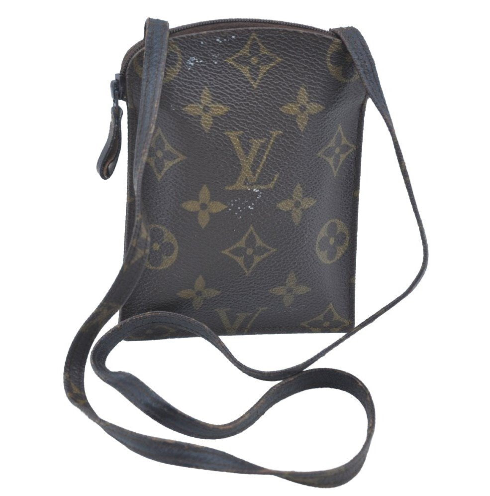 Auth Louis Vuitton Monogram Pochette Secret Shoulder Bag Pouch Old Model K5335